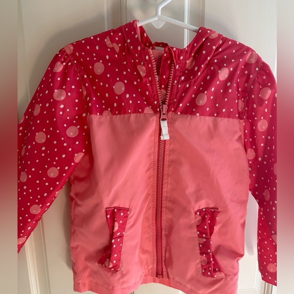 GUC Girls Cherokee Raincoat Size 4T Coral/Pink - Picture 3 of 4